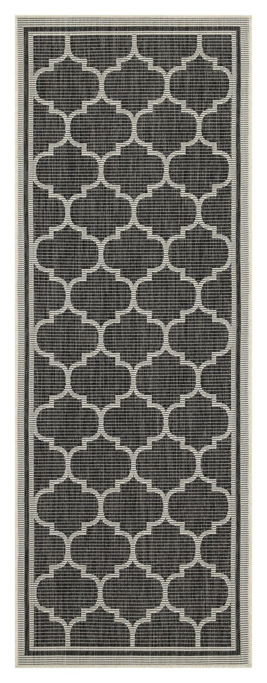 Sunshine - 5'3" X 7'3" Indoor & Outdoor Area Rug Polypropylene - Anthracite