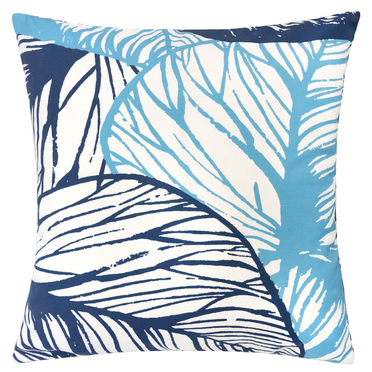 Leaf Vein Outdoor & Indoor Pillow - Indigo