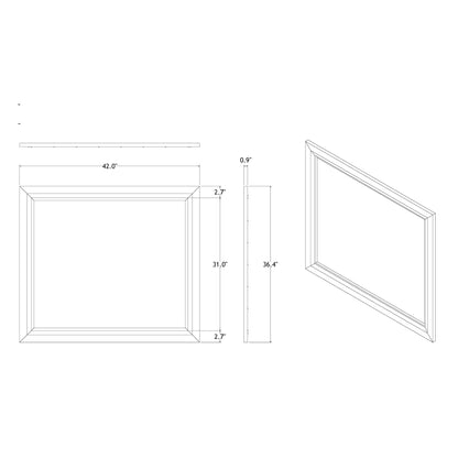 Chloe - Mirror - Silver / Gray