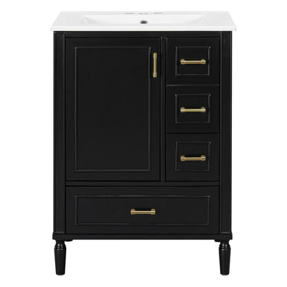 Traditional Bathroom Vanity Set With Soft Close Doors