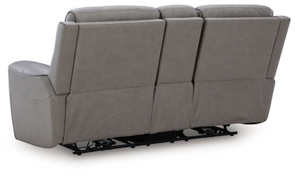5Z-Comfort - Relaxation - Power Reclining Loveseat with Console / Adj Headrest