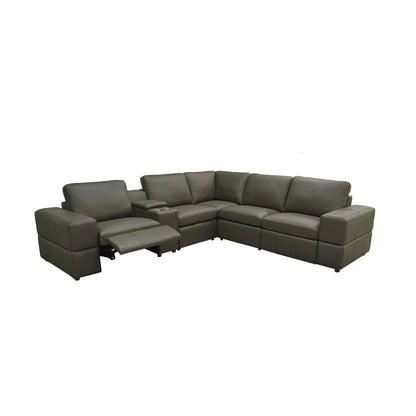 Upholstered Large Arms Sectional With Recliner Seats