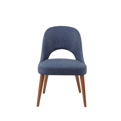 Dining Side Chair Upholstered Textured (Set of 2) - Navy