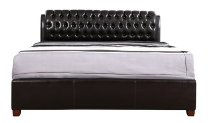 Marilla - King Bed - Dark Brown