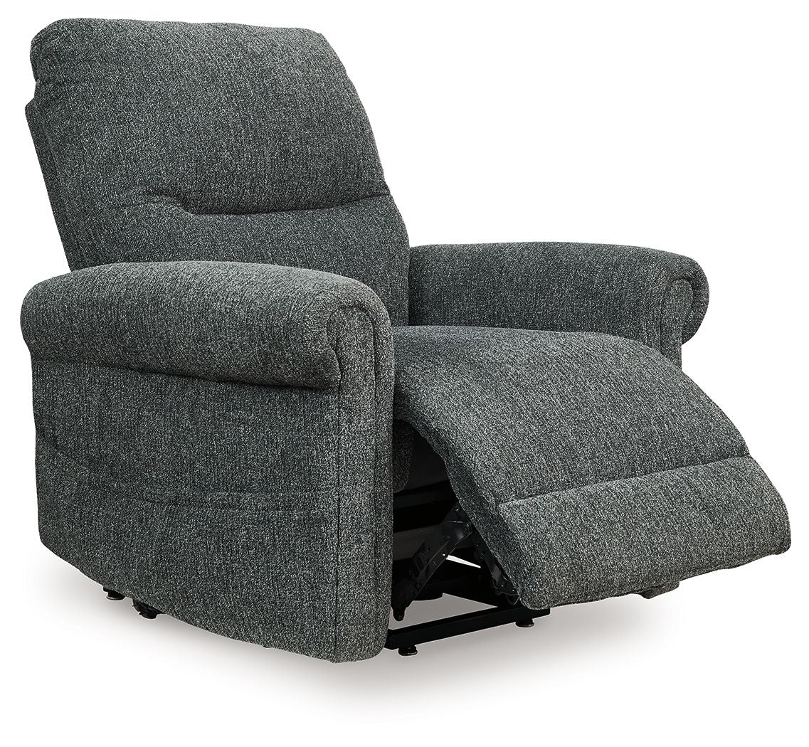 Aureta - Power Lift Recliner - Charcoal