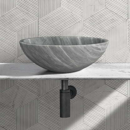 Bathroom Vessel Sink, Circular Design