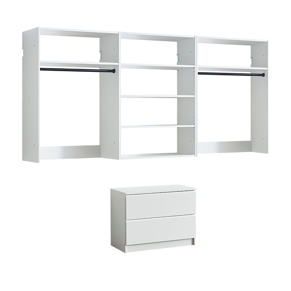 Devi - Wall Mounted Closet System With Modular Units