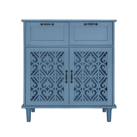 2 Door 2 Drawer Elegant Cabinet