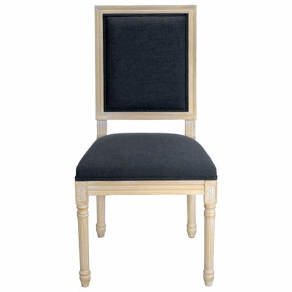 Dining Chairs With Upholstered Square Back (Set of 2)
