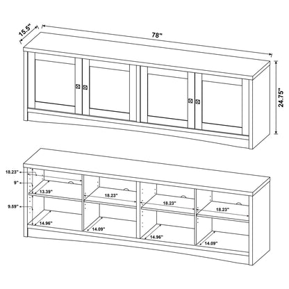 Lunetta - 4 Door TV Stand