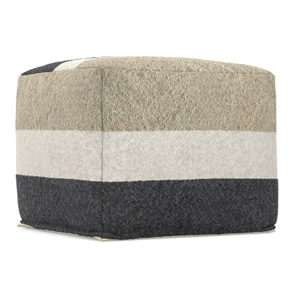 Claudette - Square Pouf - Multi