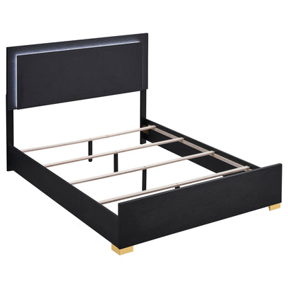 Jeremiah - LED Panel Bed With Touch Controlled Lighting
