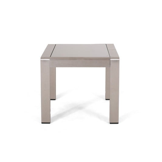 Cape Coral - Contemporary Side Table With Frosted Glass Top