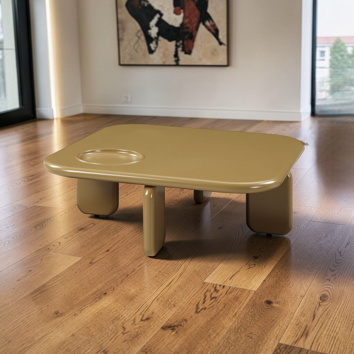 Joane - Coffee Table - Yellow Brown