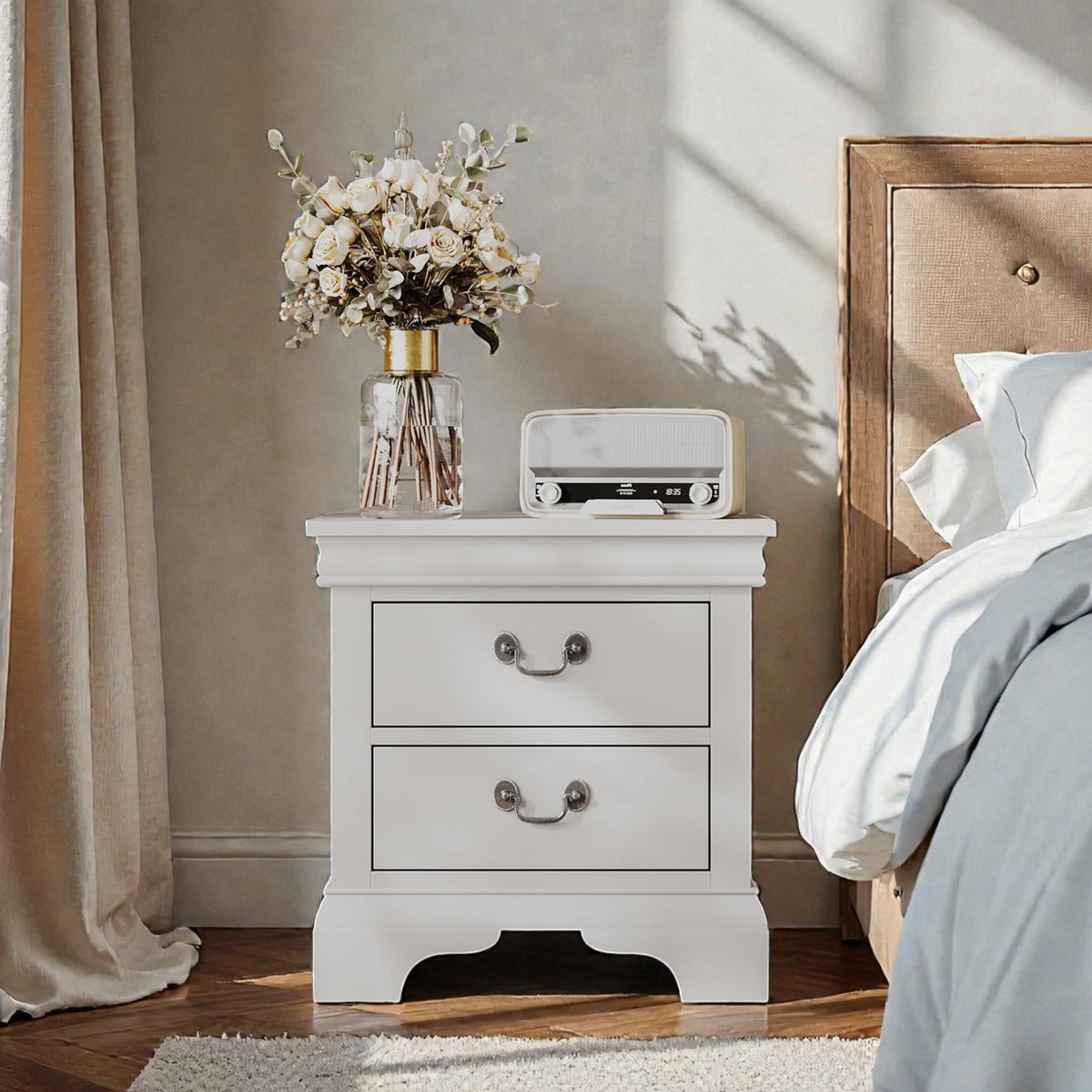 Nightstand With 2 Drawers