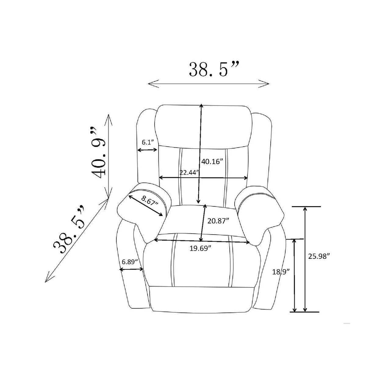 Sonet - Domino Reclining Chairs