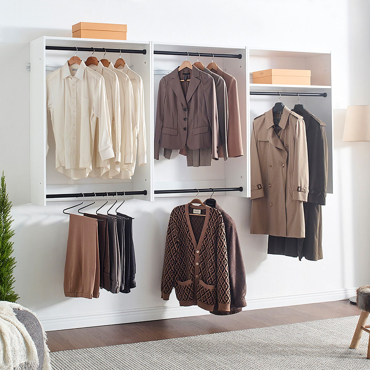 Devi - Wall Mounted Closet System & Modular Units
