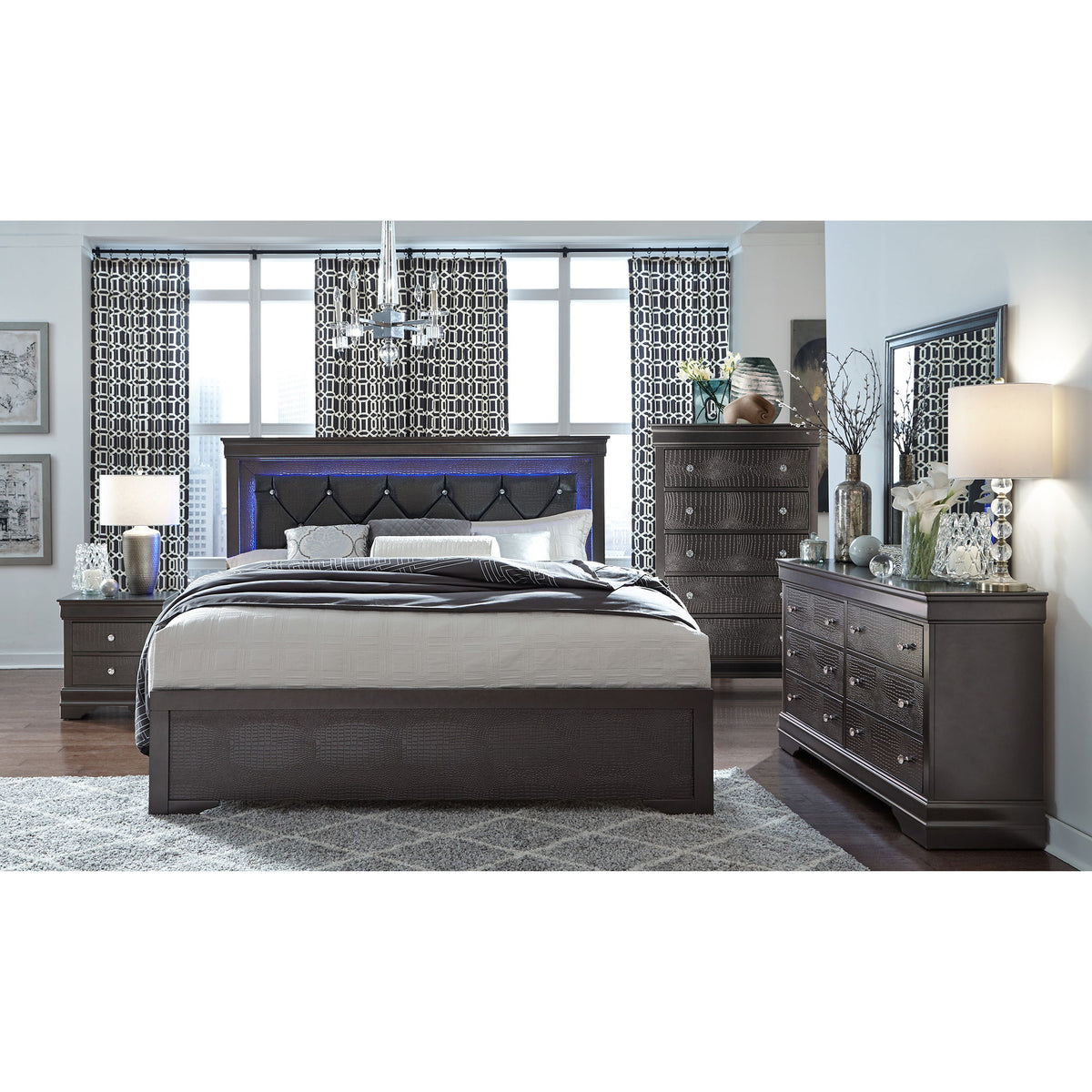 Shaker - Crocodile Metallic Dresser