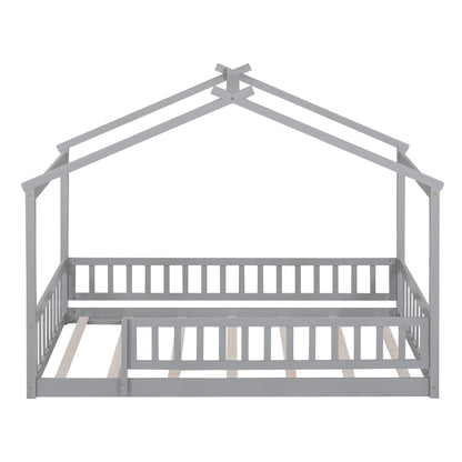 Bed House Bed Frame With Fence