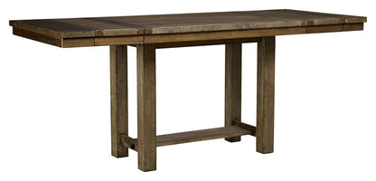 Moriville - Rectangular Dining Room Counter Extension Table - Grayish Brown