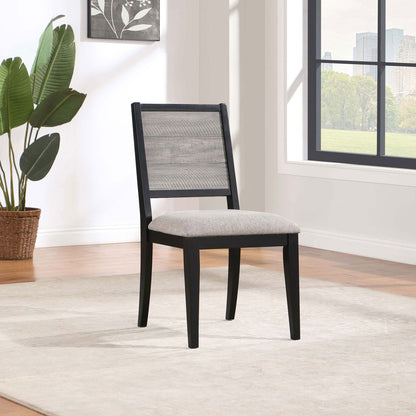 Dutchie - Upholstered Dining Side Chair (Set of 2) - Black