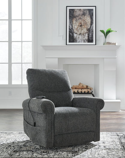 Aureta - Power Lift Recliner - Charcoal