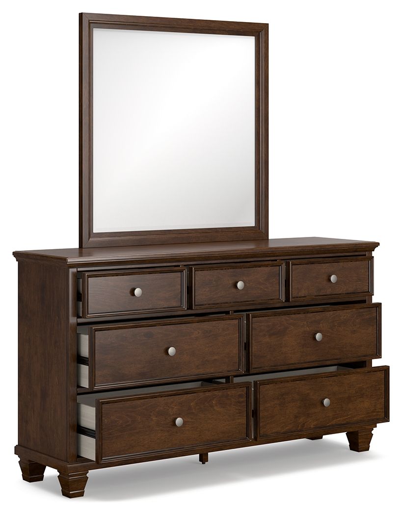 Danabrin - Dresser And Mirror - Brown