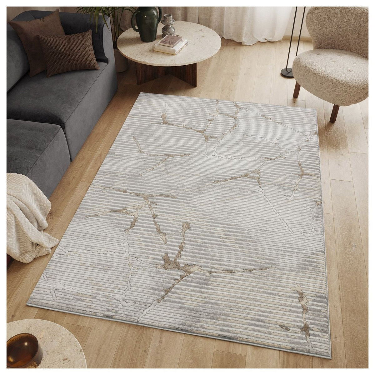 Geometrix - Rug With Geometric 3D Effect