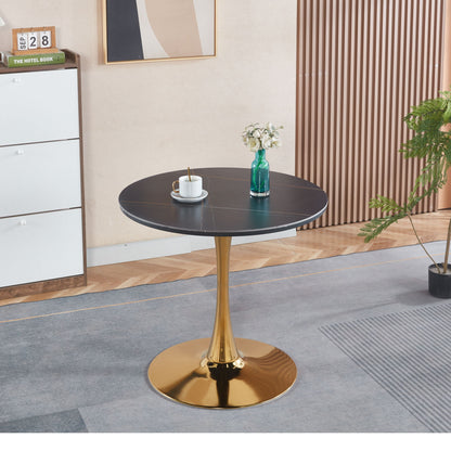 Mid-Century Tulip Table With Round Top, Pedestal Base