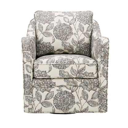 Wide Seat Arm Chair With 360 Degree Rotation