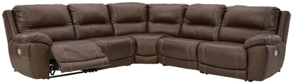 Dunleith - 5 Piece Power Reclining Sectional