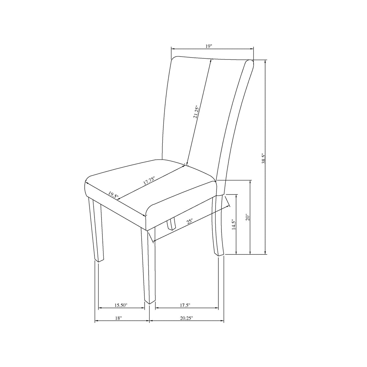 Oceanic - Dining Chair (Set of 2) - Gray