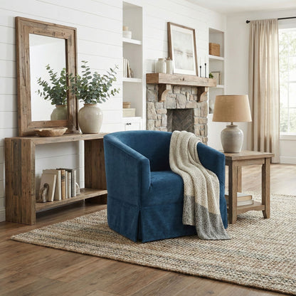 Elm - Skirted Swivel Chair