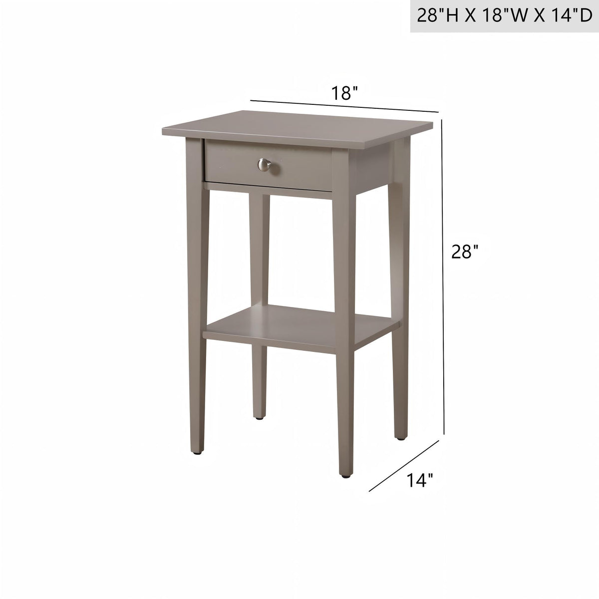 Dalton - Nightstand - Champagne