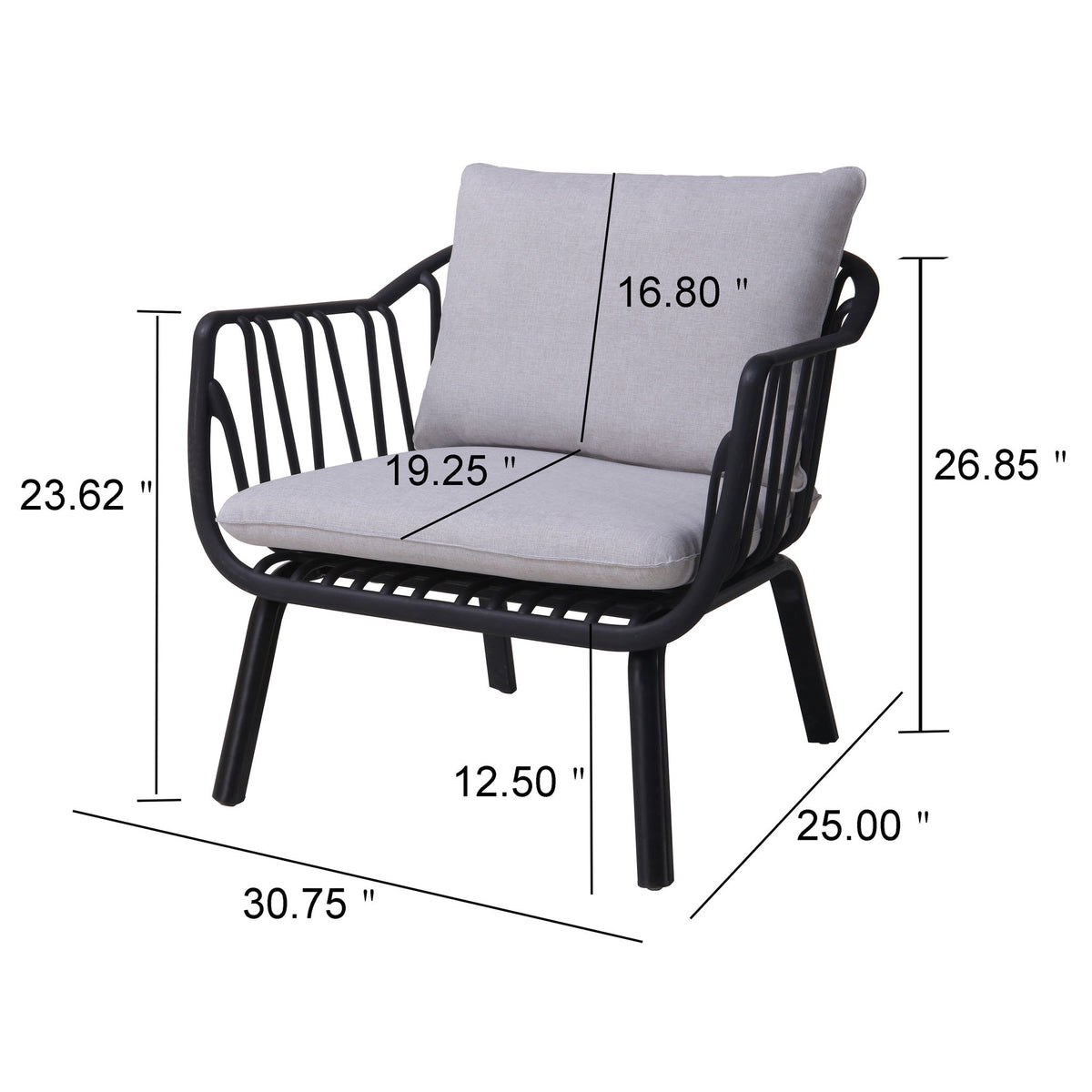 Huron - Outdoor Club Chair (Set of 2)
