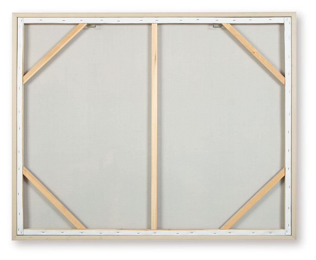 Worthney - Wall Art - Blue / White / Brown