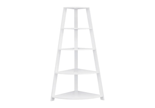 Bookshelf, Bookcase, Etagere, Corner, 4 Tier, Office, Contemporary & Modern