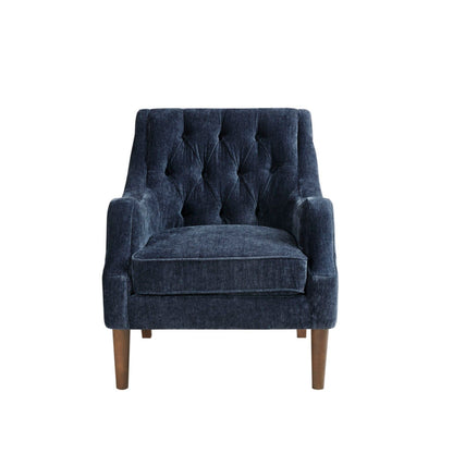Button Tufted Accent Chair Vintage Style