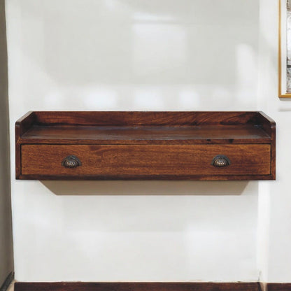 Belmont - Wall Mounted Console Shelf - Chestnut