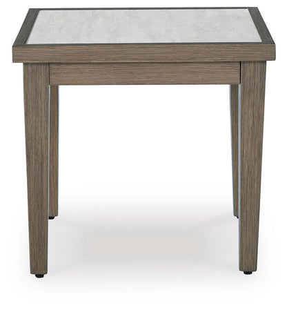 Rainier Ranch - Square End Table - Brown / Beige