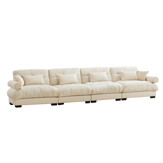 Super Comfort Oversized Modular Sectional Sofa, Deep Seat Convertible L Shaped Couch