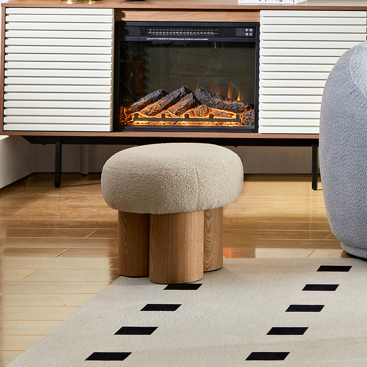 Versatile Mushroom Stool With Cushion