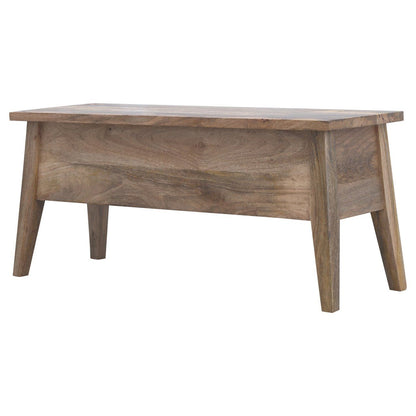 Lid Up Storage Bench - Oak