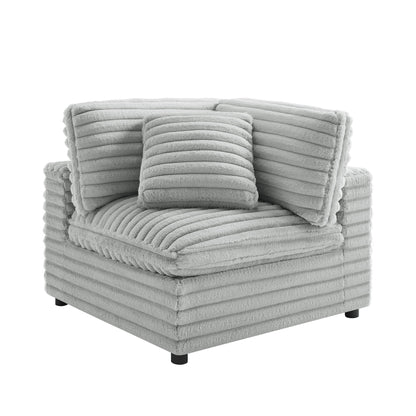 Jenny - Corner Accent Chair - Gray