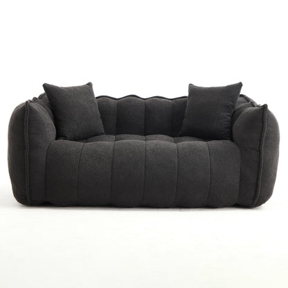 Cozy Beanbag Chair With High Resilience Foam Core For 2