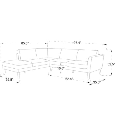 Benson - Sectional Sofa With Chaise