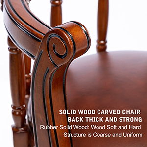 Swivel Cow Top Wooden Bar Stool, 360 Degree Swivel Bar Height Chair With Backs For Home Kitchen Counter