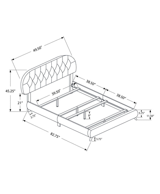 Bed Upholstered Look