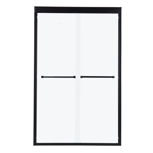 Modern Double Sliding Shower Enclosure, Tempered Glass