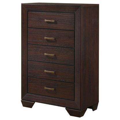 Hadfield - 5 Drawer Chest In Rich - Dark Brown